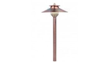 FX Luminaire DM 1 LED Path Light | Copper | 12" Riser | DM1LED12RCU KIT