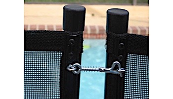 Water Warden Safety Pool Fence Self Closing Gate | 5' Tall | Black | WWG301