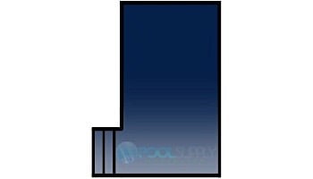 Loop-Loc 15-Year Mesh Safety Cover | Rectangle 16' x 32' | Flush 4' x 8' Left Side Step | LL163248SSL