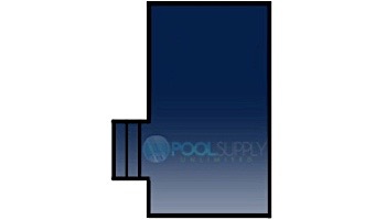 Loop-Loc 15-Year Mesh Safety Cover | Rectangle 16' x 32' | 2' Offset 4' x 8' Left Side Step | LL163248SSL2