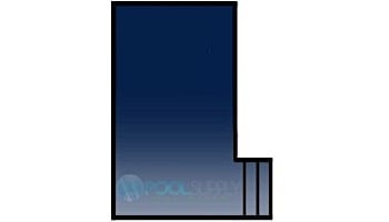 Loop-Loc 15-Year Mesh Safety Cover | Rectangle 16' x 32' | Flush 4' x 8' Right Side Step | LL163248SSR
