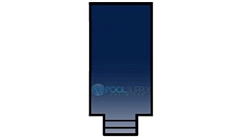Loop-Loc 15-Year Solid Safety Cover | Rectangle 16' x 32' | 4' x 8' Center End Step |  w Drain Panel | LLS163248CES