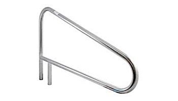 Inter-Fab Deck To Deck Mounted D3BD 3 Bend Braced Stair Rail | 1.90"? x .049"? Thickness Powder Coated Hammertone Gray | D3BD049-6