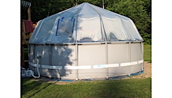 Fabrico Sun Dome All Vinyl Dome for Soft Sided Above Ground Pools | 18' Round | 213780