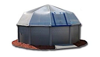 Fabrico Sun Dome All Vinyl Dome for Soft Sided Above Ground Pools | 12' x 24' Rectangle | 301490