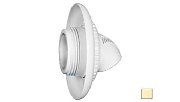 Infusion Pool Products Venturi Return Fitting | Threaded 1.5" Inlet with Flange | Bone | VRFTHFBO