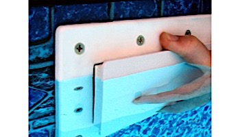 SimPoolTec Inground Skimmer Plug | 7-3/8" x 5-5/16" | Standard Faceplate | IGSD-SS