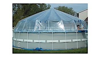 Fabrico Sun Dome All Vinyl Dome for Soft Sided Above Ground Pools | 18' x 30' Rectangle | 301480