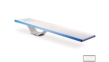 Inter-Fab Duro-Spring Base with Duro-Spring Board Complete | 6' White with White Top Tread and White Base | DS6WW-DSS6