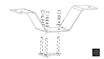 Inter-Fab 6' Duro-Spring Steel Base Only with Jig | Black | DSS6-2