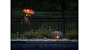 Desert Steel Daisy Garden Torch | Orange | 409-008
