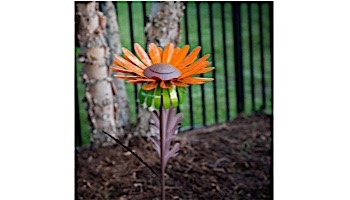 Desert Steel Daisy Garden Torch | Orange | 409-008