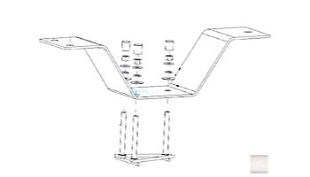 Inter-Fab 6' Duro-Spring Steel Base Only with Jig | Light Gray | DSS6-9