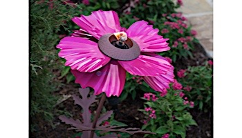 Desert Steel Cosmos Flower Garden Torch | Pink | 409-007