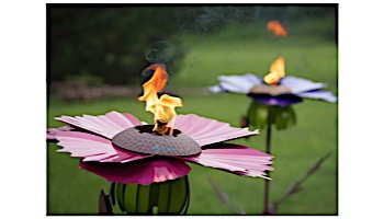 Desert Steel Cosmos Flower Garden Torch | Pink | 409-007