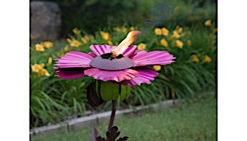 Desert Steel Cosmos Flower Garden Torch | Pink | 409-007