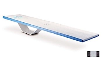 Inter-Fab Duro-Spring Base with Duro-Spring Board Complete | 6' White with White Top Tread and White Base | DS6WW-DSS6