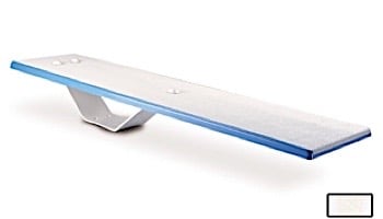 Inter-Fab Duro-Spring Base with Duro-Spring Board Complete | 6' White with White Top Tread and White Base | DS6WW-DSS6