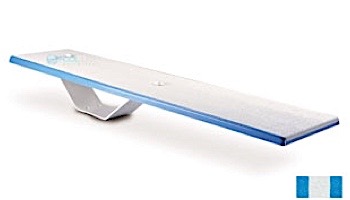 Inter-Fab Duro-Spring Base with Duro-Spring Board Complete | 6' White with White Top Tread and White Base | DS6WW-DSS6