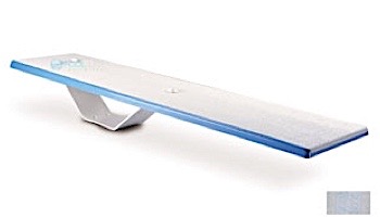 Inter-Fab Duro-Spring Base with Duro-Spring Board Complete | 6' White with White Top Tread and White Base | DS6WW-DSS6