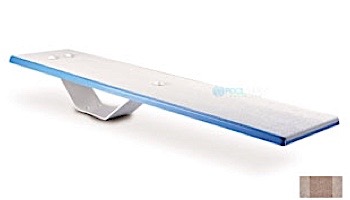 Inter-Fab Duro-Spring Base with Duro-Spring Board Complete | 6' White with White Top Tread and White Base | DS6WW-DSS6
