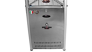Lava Heat Italia 2G A-Line Commercial Patio Heater with Remote | Triangular 8-Foot | Hammered Black Natural Gas | AL8RGBL LHI-125