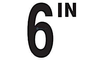 Inlays Depth Marker 5" Frost Proof Tile | 6 IN Smooth | CC610506