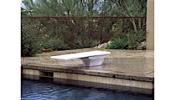 Inter-Fab La Mesa Base with Duro-Beam aquaBoard™ Board Complete | 6' White with White Top Tread and White Base | DB6WW-LAM6