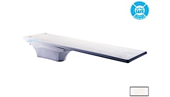 Inter-Fab La Mesa Base with Duro-Beam aquaBoard™ Board Complete | 8' White with White Top Tread and White Base | DB8WW-LAM8