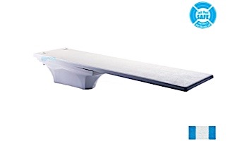 Inter-Fab La Mesa Base with Duro-Beam aquaBoard Board Complete | 8' Blue with White Top Tread and White Base | DB8BW-LAM8