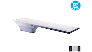 Inter-Fab La Mesa Base with Duro-Beam aquaBoard™ Board Complete | 8' Black with Gray Top Tread and Black Base | DB8BLK-LAM8