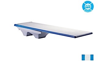 Inter-Fab Los Arcos Base with Duro-Beam aquaBoard™ Board Complete | 8' Blue with White Top Tread and White Base | DB8BW-LOS8