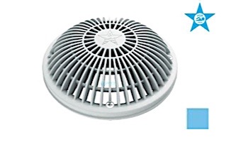 AquaStar 8" Round Moflow Suction Outlet Cover and Mud Frame | Blue | 8MF104