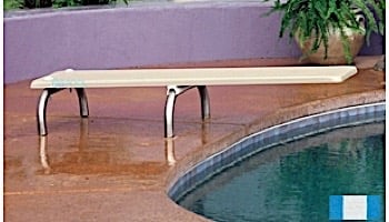 Inter-Fab U-Stands Base with Duro-Beam aquaBoard™ Board Complete | 10' White with White Top Tread and 24" White Powder Coated Steel Base | DB10WW-US24
