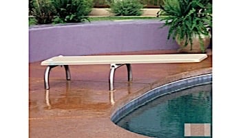 Inter-Fab U-Stands Base with Duro-Beam aquaBoard&trade; Board Complete | 10' Tan with Tan Top Tread and 24" Earth Powder Coated Steel Base | DB10TAN-US24