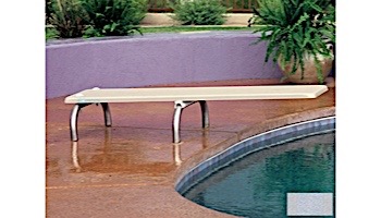 Inter-Fab U-Stands Base with Duro-Beam aquaBoard&trade; Board Complete | 10' Gray with Gray Top Tread and 24" Light Gray Powder Coated Steel Base | DB10GRY-US24
