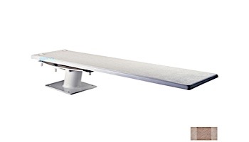 Inter-Fab Techni-Spring Steel Base with Techni-Beam Board Complete | 8' Tan with Tan Top Tread and Earth Base | TB8TAN-TSB