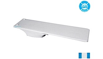 Inter-Fab City Base with Duro-Beam aquaBoard™ Board Complete | 6' Blue with White Top Tread and White Base | DB6BW-CITY