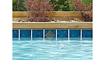 National Pool Tile Blue Seas 6x6 Deco | Teal Blue | SEA-TEAL DECO