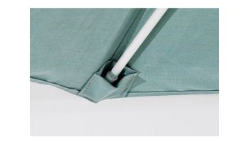 Ledge Lounger Select Umbrella | 11' Octagon 2" White Pole | Standard Fabric Colors | LL-U-S-110PP-W-STD