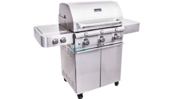 SABER Premium 3-Burner Stainless Steel Free Standing Propane Gas Grill | R50SC0017