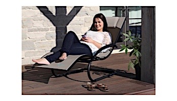 Vivere Wave Lounger | Cocoa | WAVEL1-CO