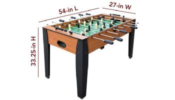 Hathaway Hurricane 54-In Foosball Table | Light Cherry | NG1033F BG1033F