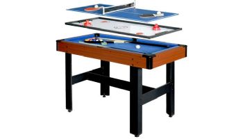 Hathaway Triad Pool Table 48-In 3-In-1 Multi Game | NG1131M BG1131M