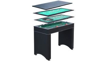 Hathaway Monte Carlo 48-In Roulette Table 4-in-1 Casino Multi-Game Set | Black | NG1136M BG1136M