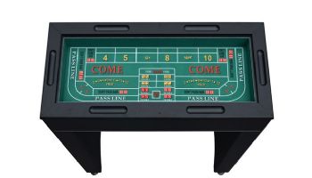 Hathaway Monte Carlo 48-In Roulette Table 4-in-1 Casino Multi-Game Set | Black | NG1136M BG1136M
