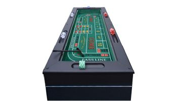 Hathaway Monte Carlo 48-In Roulette Table 4-in-1 Casino Multi-Game Set | Black | NG1136M BG1136M