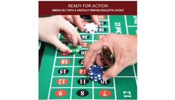 Hathaway Monte Carlo 48-In Roulette Table 4-in-1 Casino Multi-Game Set | Black | NG1136M BG1136M