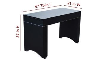 Hathaway Monte Carlo 48-In Roulette Table 4-in-1 Casino Multi-Game Set | Black | NG1136M BG1136M