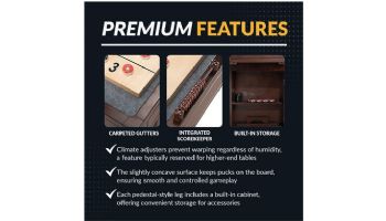 Hathaway Austin 9-Foot Shuffleboard Table | Mahogany Finish | NG1209 BG1209